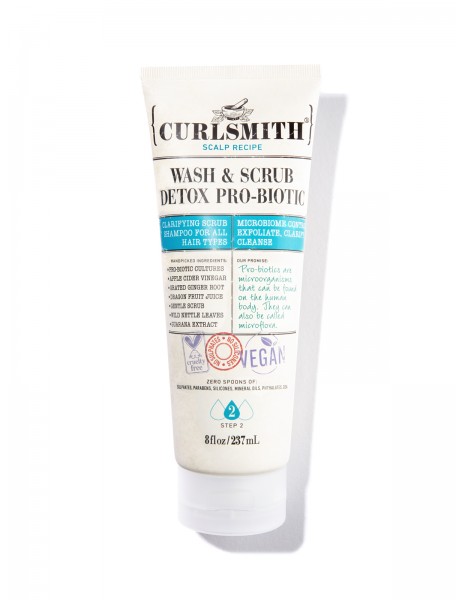 Curlsmith Wash & Scrub Detox Pro-Biotic- šampón na clarifying